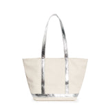 Classic Cosima Canvas Tote Off White/Silver