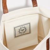 Classic Cosima Canvas Tote Off White/Tobacco