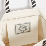 Classic Cosima Canvas Tote Off White/Zebra