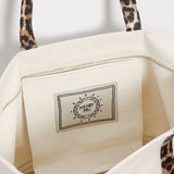 Classic Cosima Canvas Tote Off White/Leopard
