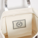 Classic Cosima Canvas Tote Off White/Silver