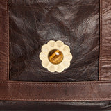 Mini Cosima Tiger’s Eye Sunburst Tote Chocolate
