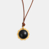 Cosima Onyx Sunburst Necklace