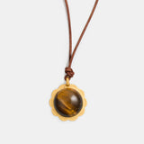 Cosima Tiger's Eye Sunburst Necklace