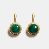 Cosima Malachite Sunburst Earrings