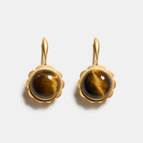 Cosima Tiger's Eye Sunburst Earrings