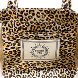 Mini Cosima Tote Metallic Leopard