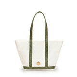 Classic Cosima Tote Off White / Emerald
