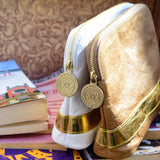 Cosima Carryall Clutch Latte/Gold