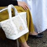 Mini Cosima Disco Tote White