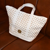 Classic Cosima Disco Tote White with Short Handles