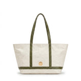 Maxi Cosima Tote Off White / Emerald