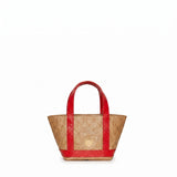 Micro Cosima Tote Latte / Rouge