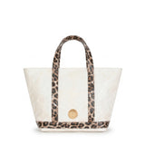Mini Cosima Tote Off White / Leopard