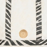 Mini Cosima Tote Off White / Zebra