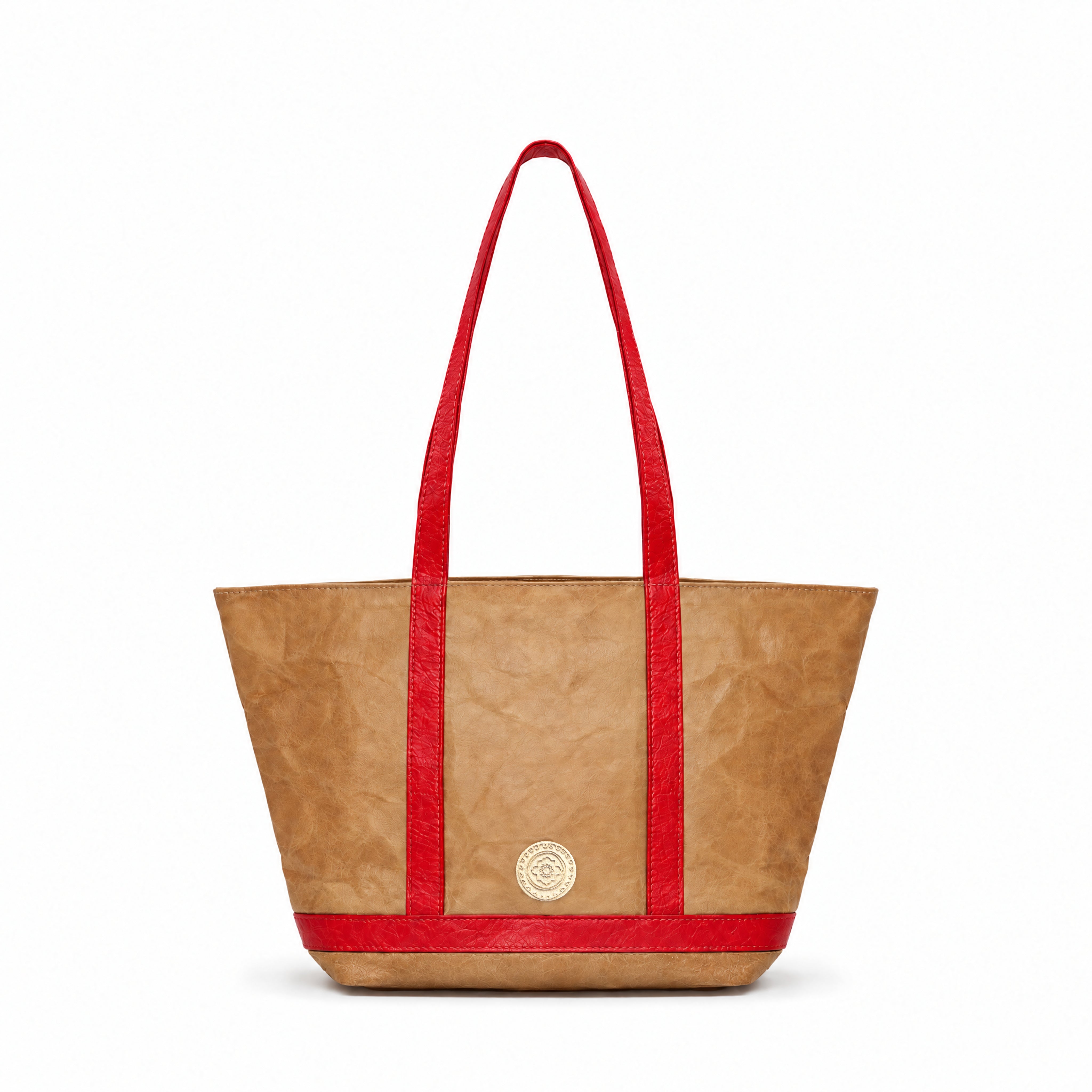 Classic Cosima Tote Latte/Rouge