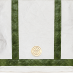 Classic Cosima Tote Off White / Emerald coin detail