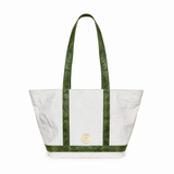 Classic Cosima Tote Off White / Emerald