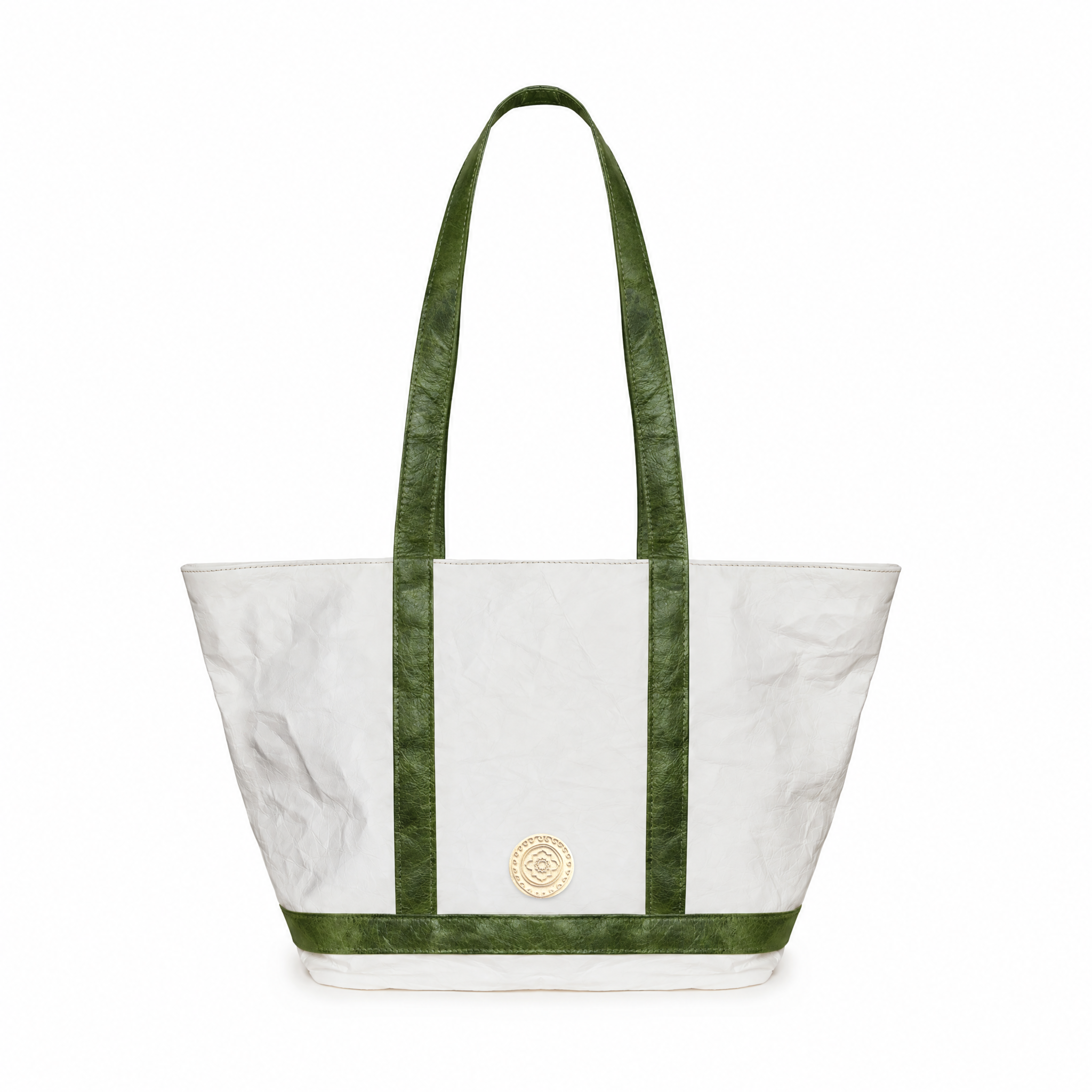 Classic Cosima Tote Off White / Emerald