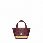Micro Cosima Tote Wine / Gold