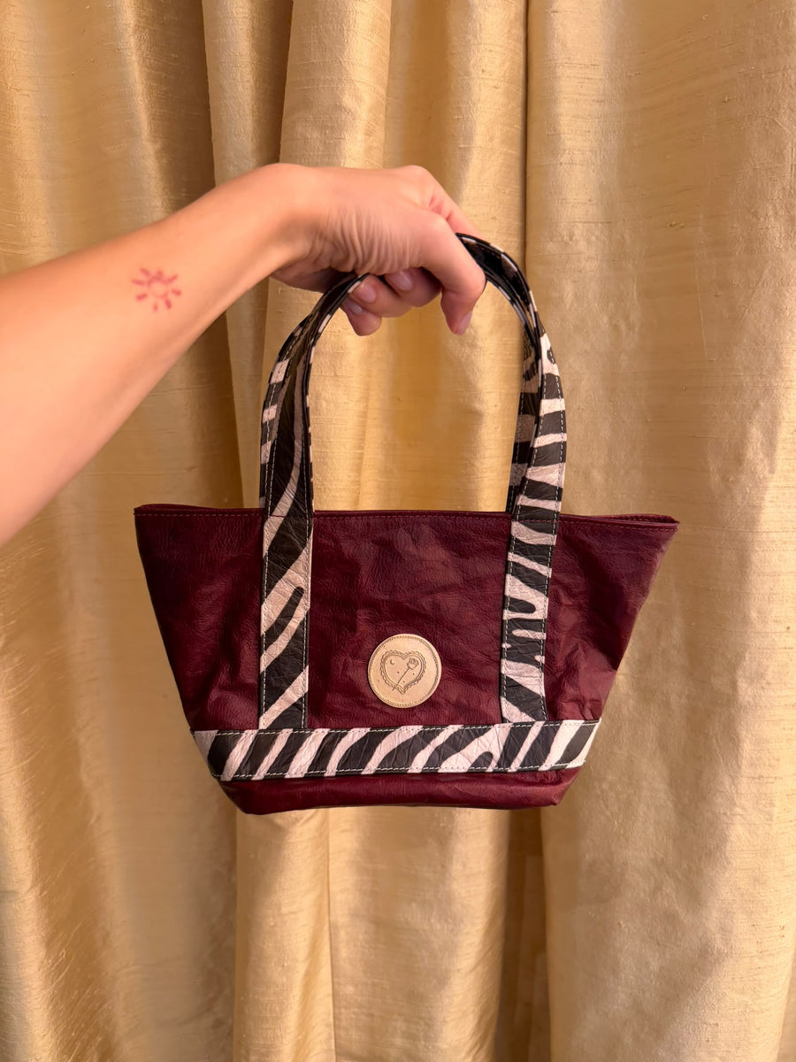 Micro Cosima Tote Cherry/Zebra