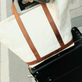 Classic Cosima Tote Tobacco / Off White