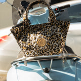 Micro Cosima Tote Metallic Leopard