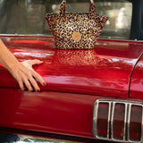 Micro Cosima Tote Metallic Leopard
