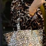Mini Cosima Tote Metallic Leopard